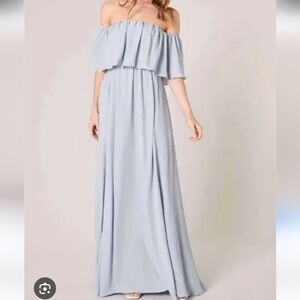 Sugarlips RSVP Strapless Maxi Dress Blue L